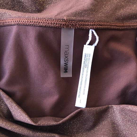 Max Swim Charlie Shimmer Bikini Bottoms, High Waist XL NEW - Picture 6 of 7